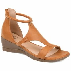 Outlet 😉 Journee Collection 👩 Women's Wide Width Trayle 🩴 Sandal Wedge 💯