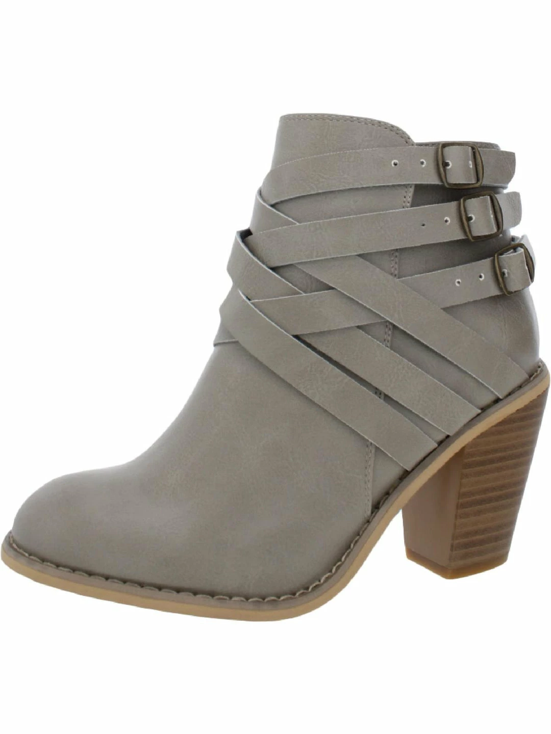 New โ๏ธ Journee Collection WDSTRAP ๐ฉ Womens Faux Leather Stacked Heel Ankle ๐ฅพ Boots โ๏ธ 6 New โ๏ธ Journee Collection WDSTRAP ๐ฉ Womens Faux Leather Stacked Heel Ankle ๐ฅพ Boots โ๏ธ - Image 6