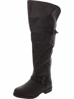 Best deal ❤️ Journee Collection Kane 👩 Womens Faux Leather Wide Calf Over-The-Knee 🥾 Boots 🤩