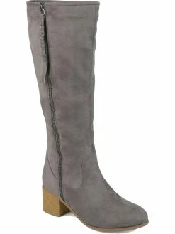 Outlet π Journee Collection Sanora π© Womens Faux Suede Block Heel Knee-High π₯Ύ Boots π