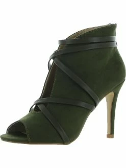 New 👍 Journee Collection Samara 👩 Womens Faux Suede High Heel Booties ✔️