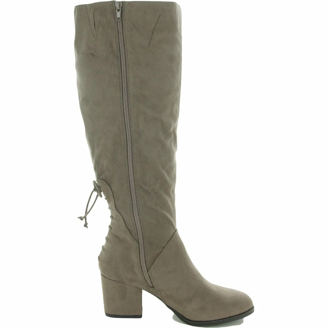 Outlet π― Journee Collection Leeda π© Womens Faux Suede Round Toe Over-The-Knee π₯Ύ Boots π― 2 Outlet π― Journee Collection Leeda π© Womens Faux Suede Round Toe Over-The-Knee π₯Ύ Boots π― - Image 2