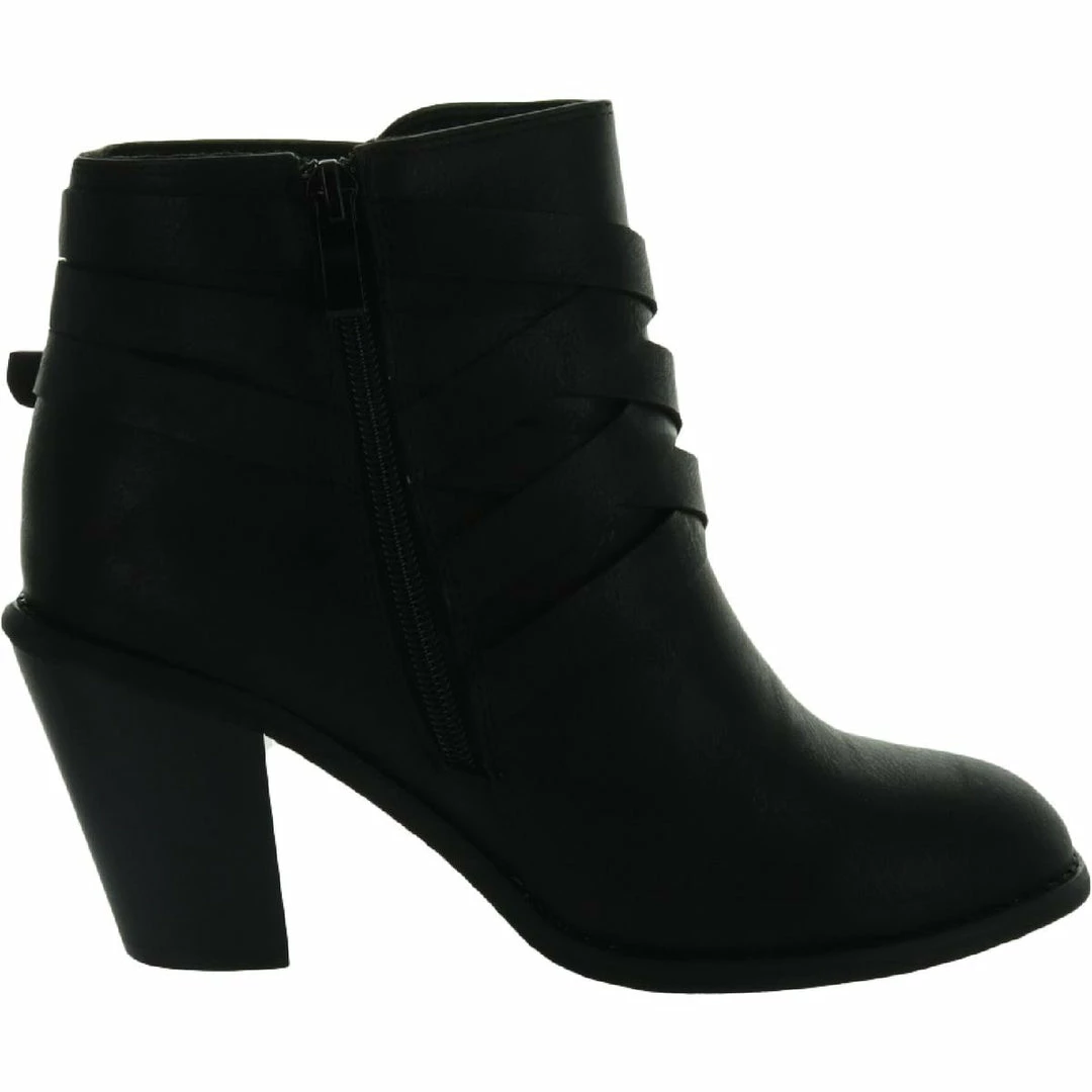 New โ๏ธ Journee Collection WDSTRAP ๐ฉ Womens Faux Leather Stacked Heel Ankle ๐ฅพ Boots โ๏ธ 2 New โ๏ธ Journee Collection WDSTRAP ๐ฉ Womens Faux Leather Stacked Heel Ankle ๐ฅพ Boots โ๏ธ - Image 2