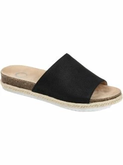 Wholesale ✨ Journee Collection CELINE 👩 Womens Faux Leather Slip On Flatform 🩴 Sandals 🥰