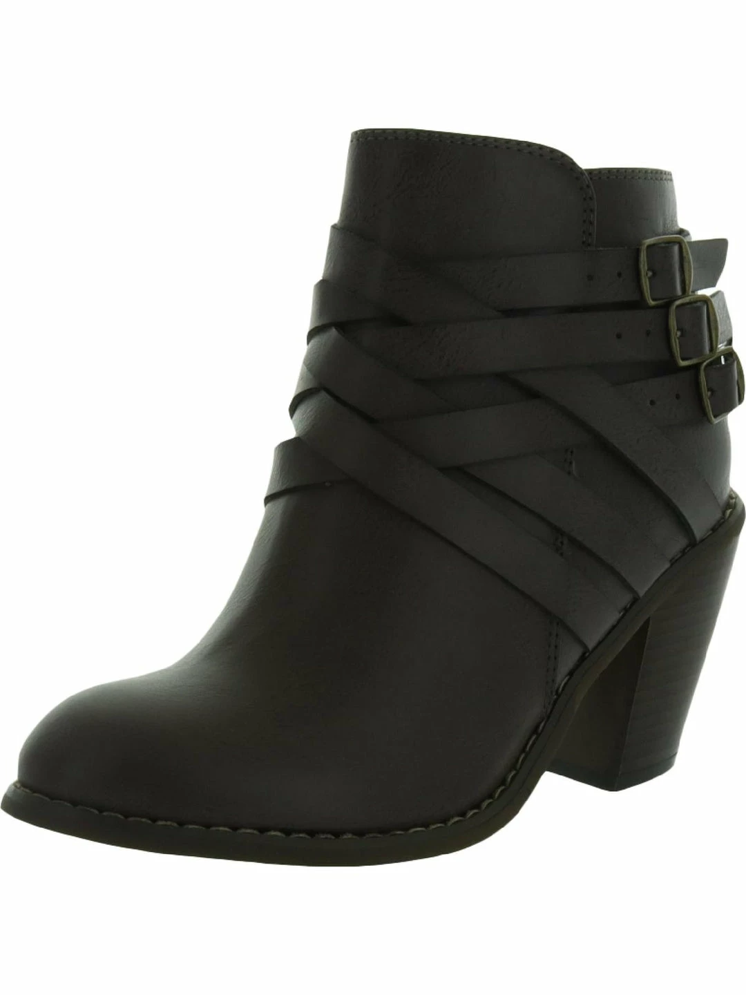 New โ๏ธ Journee Collection WDSTRAP ๐ฉ Womens Faux Leather Stacked Heel Ankle ๐ฅพ Boots โ๏ธ 4 New โ๏ธ Journee Collection WDSTRAP ๐ฉ Womens Faux Leather Stacked Heel Ankle ๐ฅพ Boots โ๏ธ - Image 4