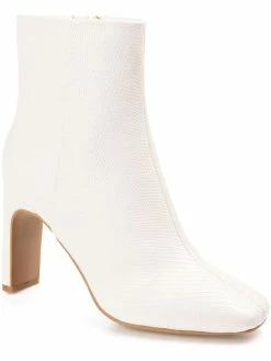 Best Sale 👏 Journee Collection Sarla 👩 Womens Faux Leather Ankle Ankle 🥾 Boots ⌛