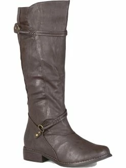 Buy ❤️ Journee Collection Harley 👩 Womens Faux Leather Tall Knee-High 🥾 Boots 🔥
