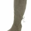 Outlet 💯 Journee Collection Leeda 👩 Womens Faux Suede Round Toe Over-The-Knee 🥾 Boots 💯