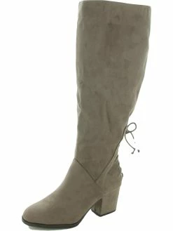 Outlet 💯 Journee Collection Leeda 👩 Womens Faux Suede Round Toe Over-The-Knee 🥾 Boots 💯