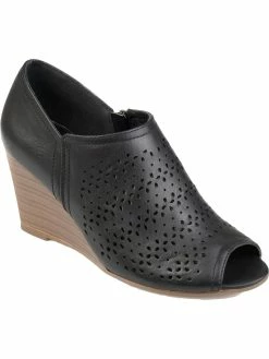 Cheapest ✔️ Journee Collection Britny 👩 Womens Faux Leather Peep Toe Booties 🎉