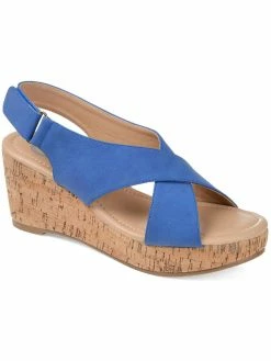 Budget π Journee Collection Jenice π© Womens Cork Open Toe Wedge π©΄ Sandals π₯°