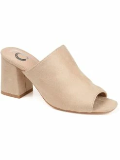 Budget 😉 Journee Collection Adelaide 👩 Womens Faux Suede Slip On Mules 🌟