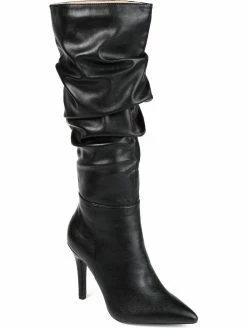 Promo 🌟 Journee Collection Sarie 👩 Womens Pull On Pointed Toe Knee-High 🥾 Boots 🎁
