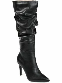 Best Sale 🎉 Journee Collection Sarie 👩 Womens Manmade Wide Calf Knee-High 🥾 Boots 🛒