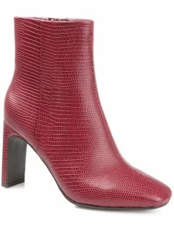 Coupon 😀 Journee Collection Sarla 👩 Womens Embossed Slip On Ankle 🥾 Boots 🛒