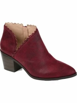 Discount 🔔 Journee Collection Tessa 👩 Womens Faux Leather Booties Ankle 🥾 Boots 🤩