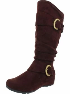 Best Pirce 💯 Journee Collection 👩 Womens Laceless Pull On Knee-High 🥾 Boots 🎁