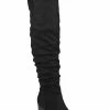 Flash Sale 😀 Journee Collection Kaison 👩 Womens Faux Suede Almond Toe Over-The-Knee 🥾 Boots 😉