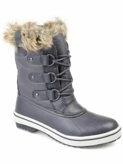 Best Pirce ⭐ Journee Collection North 👩 Womens Faux Fur Lined Mid-Calf Winter & Snow 🥾 Boots 😀