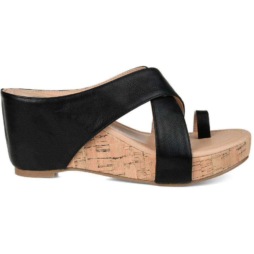 Flash Sale ๐ Journee Collection Rayna ๐ฉ Womens Faux Leather Slip On Wedge ๐ฉด Sandals ๐ 2 Flash Sale ๐ Journee Collection Rayna ๐ฉ Womens Faux Leather Slip On Wedge ๐ฉด Sandals ๐ - Image 2