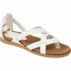 Flash Sale ✔️ Journee Collection Ziporah 👩 Womens Faux Leather Strappy Flat 🩴 Sandals 🥰