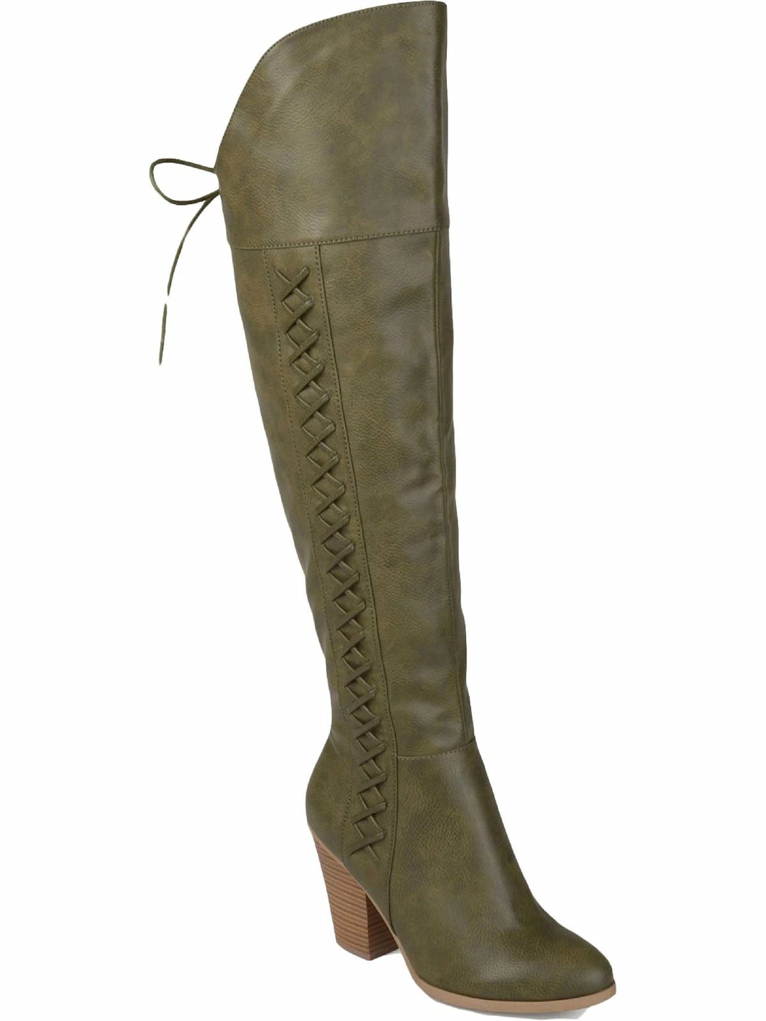 Best Sale ๐ Journee Collection Spritz ๐ฉ Womens Faux Leather Lace Up Over-The-Knee ๐ฅพ Boots ๐ฏ 6 Best Sale ๐ Journee Collection Spritz ๐ฉ Womens Faux Leather Lace Up Over-The-Knee ๐ฅพ Boots ๐ฏ - Image 6