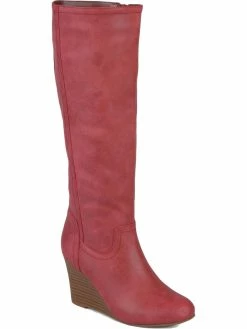 Brand new 🛒 Journee Collection Langly 👩 Womens 👠 Heels Faux Leather Knee-High 🥾 Boots 🥰