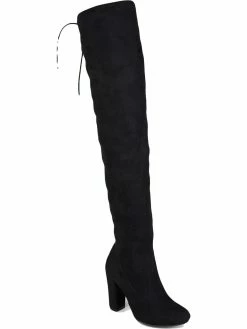 Promo 🎉 Journee Collection Maya 👩 Womens Suede Wide Calf Knee-High 🥾 Boots 🧨