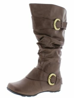 Top 10 👍 Journee Collection Paris 👩 Womens Faux Leather Wide Calf Knee-High 🥾 Boots 🎁