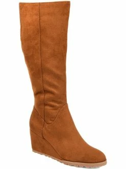 Deals 😉 Journee Collection Parker 👩 Womens Extra Wide Calf Heel Mid-Calf 🥾 Boots 😀