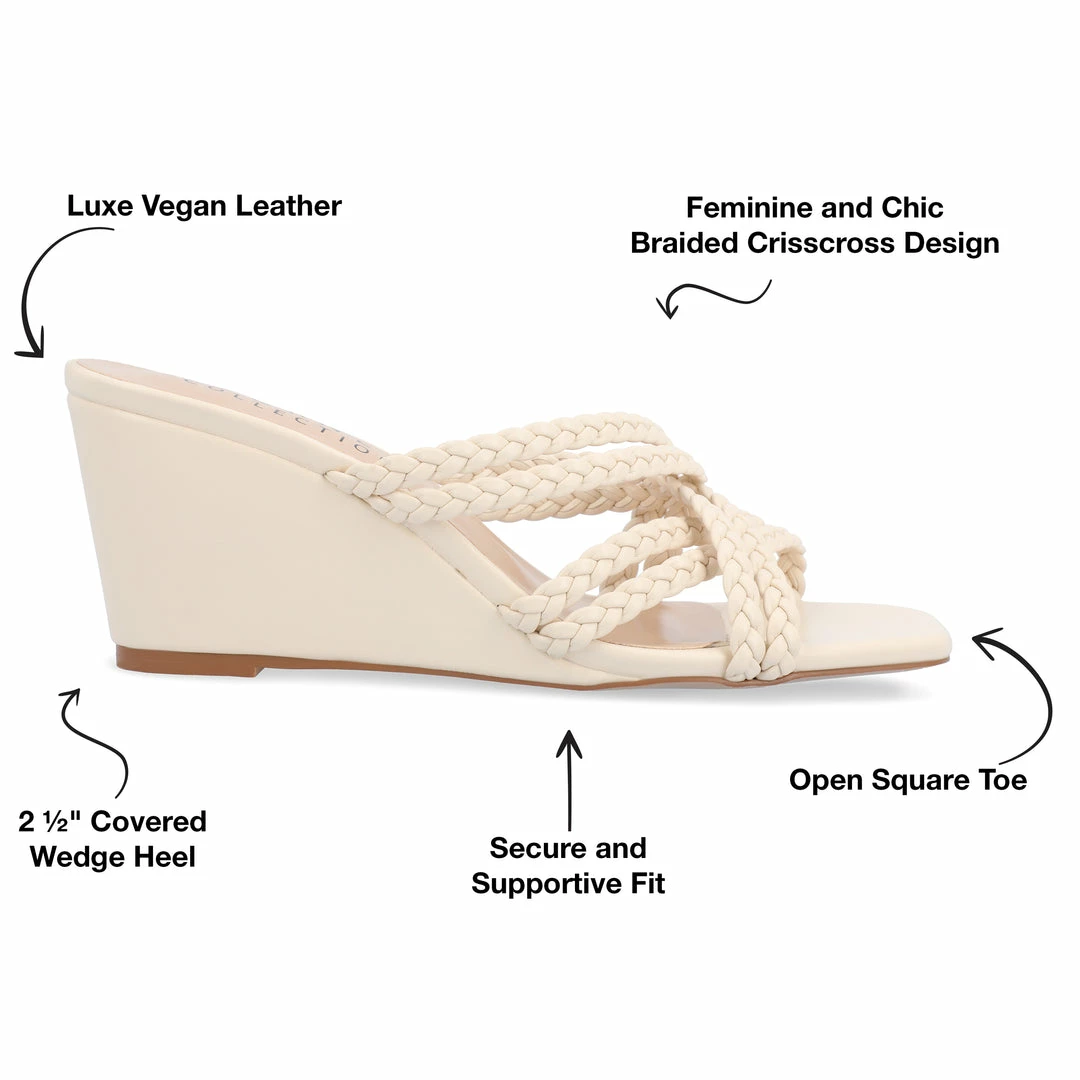 Wholesale π Journee Collection π© Women's Baylen Wedge π©΄ Sandals π 5 Wholesale π Journee Collection π© Women's Baylen Wedge π©΄ Sandals π - Image 5