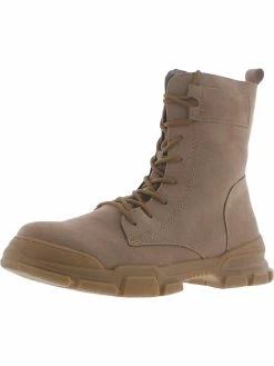 New π Journee Collection Gretta π© Womens Faux Suede Zipper Combat & Lace-up π₯Ύ Boots π