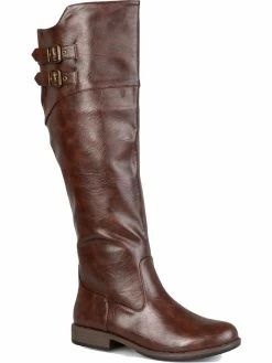 Promo 💯 Journee Collection Tori Wide Calf 👩 Womens Leather Wide Calf Knee-High 🥾 Boots ✨