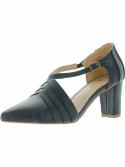 Best deal ✨ Journee Collection Sandra 👩 Womens Ankle Strap Cut Out Pointed Toe 👠 Heels ✔️