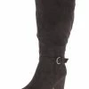 New 😍 Journee Collection Joelle 👩 Womens Suede Zipper Knee-High 🥾 Boots 😀
