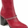 Best deal ❤️ Journee Collection Monicco 👩 Womens Chain Ankle 🥾 Boots 🎁
