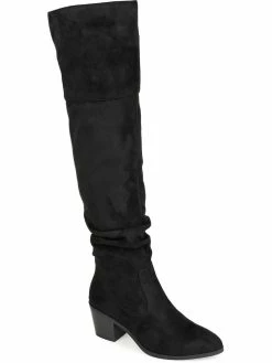 Flash Sale โค๏ธ Journee Collection ๐ฉ Womens Vegan Leather Extra Wide Calf Knee-High ๐ฅพ Boots โ