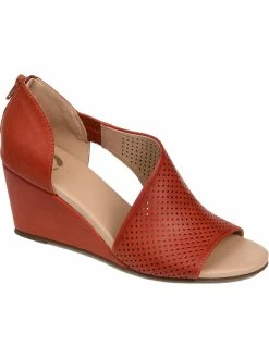 Promo 🌟 Journee Collection Aretha 👩 Womens Faux Leather peep toe D'Orsay 👠 Heels ✨