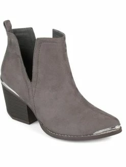 Flash Sale 𧨠Journee Collection Issla π© Womens Faux Suede Pointed Toe Ankle π₯Ύ Boots π₯°