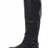Promo 🛒 Journee Collection Walla 👩 Womens Faux Leather Almond Toe Knee-High 🥾 Boots ⭐