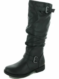 Budget 🤩 Journee Collection STORMY 👩 Womens Faux Leather Knee-High Knee-High 🥾 Boots ✔️