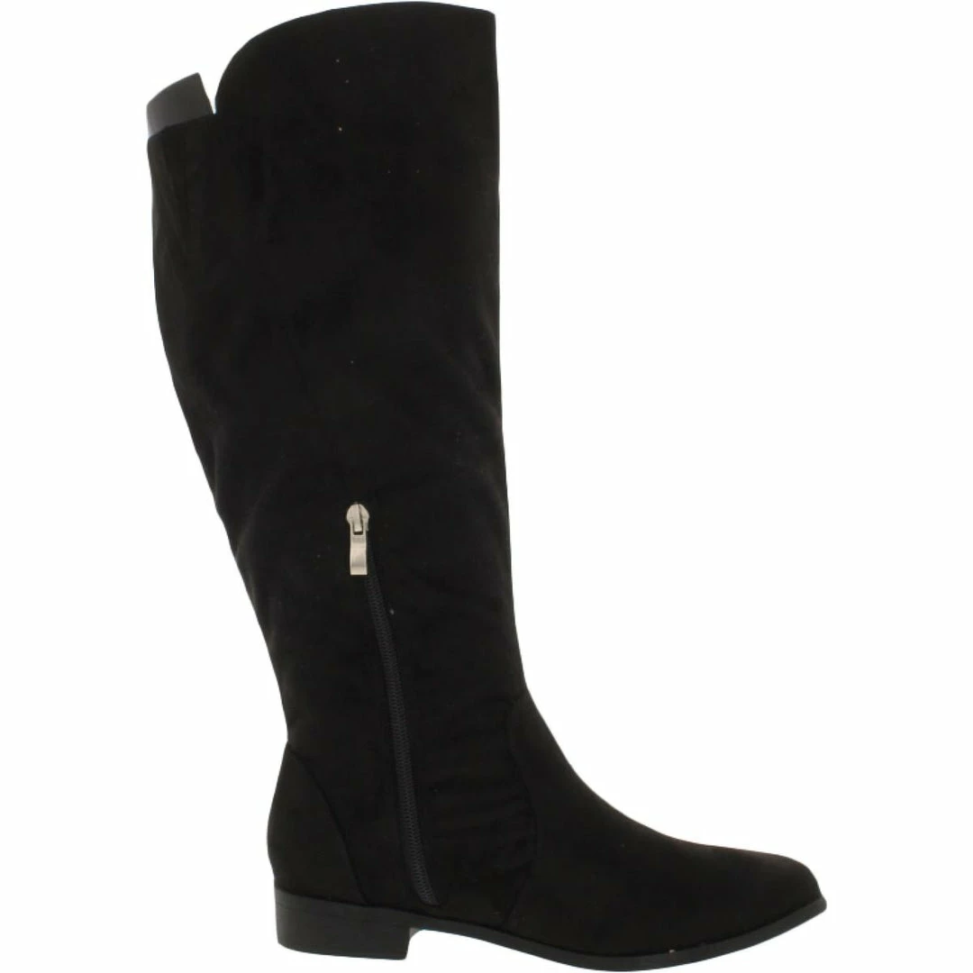 Flash Sale 🎁 Journee Collection Kerin 👩 Womens Faux Suede Heel Knee-High 🥾 Boots 🎉 2 Flash Sale 🎁 Journee Collection Kerin 👩 Womens Faux Suede Heel Knee-High 🥾 Boots 🎉 - Image 2