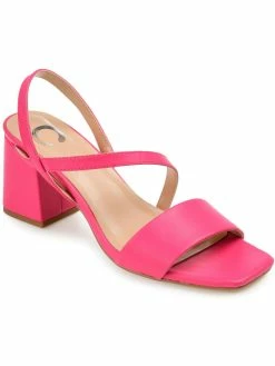 Best Pirce 👏 Journee Collection Lirryc 👩 Womens Faux Leather Square Toe Block 👠 Heels ✨