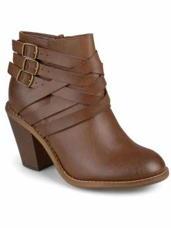 Deals ๐ Journee Collection Strap ๐ฉ Womens Padded Insole Zip Up Booties ๐ฅ