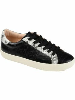 Hot Sale 🎉 Journee Collection Camila 👩 Womens Embossed Faux Leather Casual and Fashion 👟 Sneakers 😉