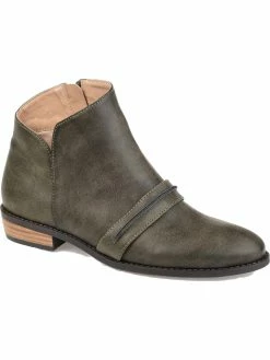 Best reviews of 🎉 Journee Collection Harlow 👩 Womens Faux Leather Almond Toe Booties ✨