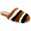 Best Sale 🌟 Journee Collection 👩 Women's Faux Fur Evelin Mule 🎁