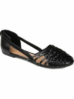 Best Pirce 🧨 Journee Collection Ekko 👩 Womens Faux Leather Slip On Huarache 🤩