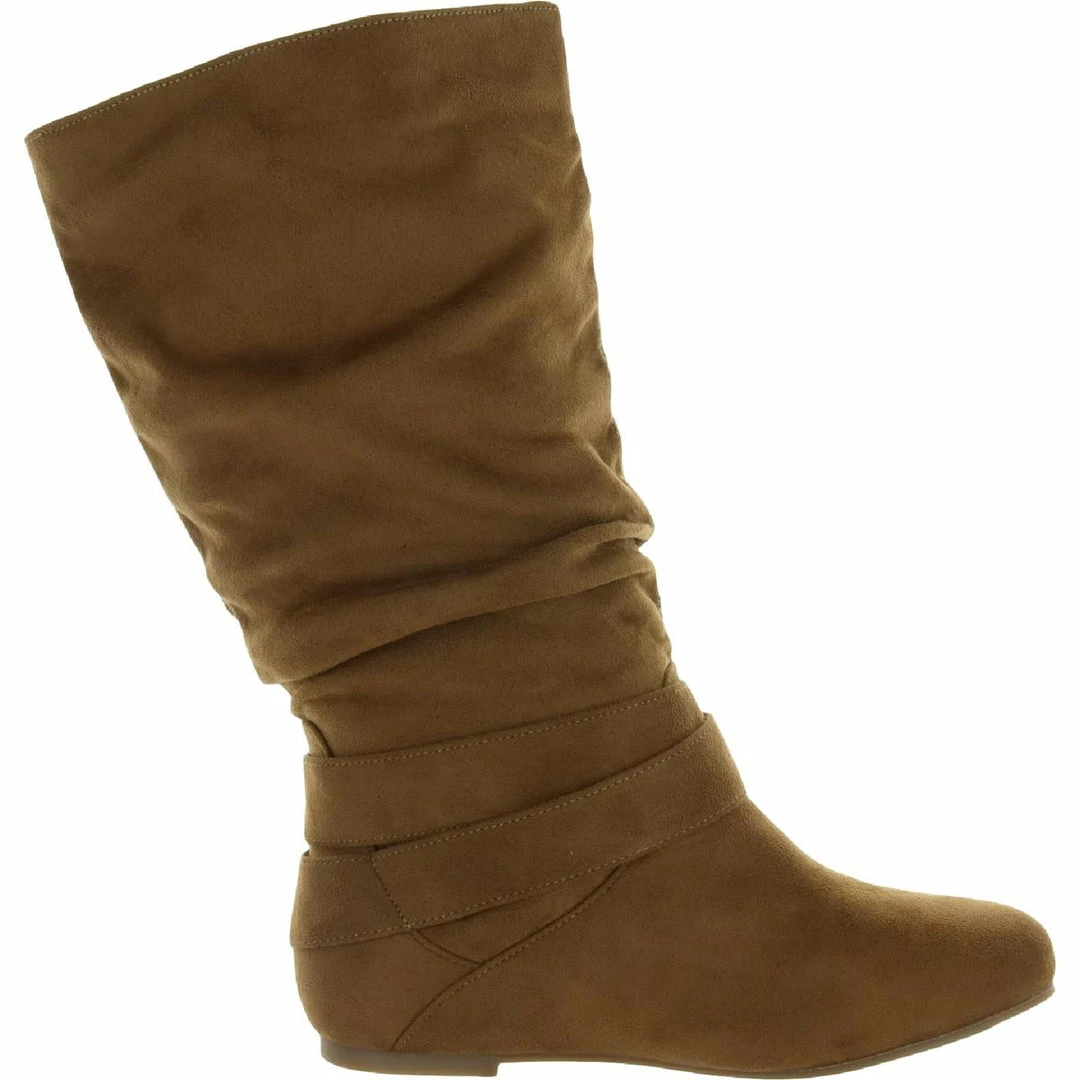 Cheapest 🎁 Journee Collection Chely 6 👩 Womens Faux Suede Wide Calf Mid-Calf 🥾 Boots ✔️ 2 Cheapest 🎁 Journee Collection Chely 6 👩 Womens Faux Suede Wide Calf Mid-Calf 🥾 Boots ✔️ - Image 2