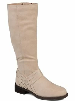 Buy 🛒 Journee Collection 👩 Womens Faux Suede Wide Calf Mid-Calf 🥾 Boots ❤️